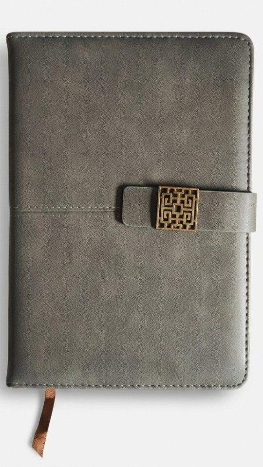 Premium Executive Diary with Antique Geometric Metal Lock-5