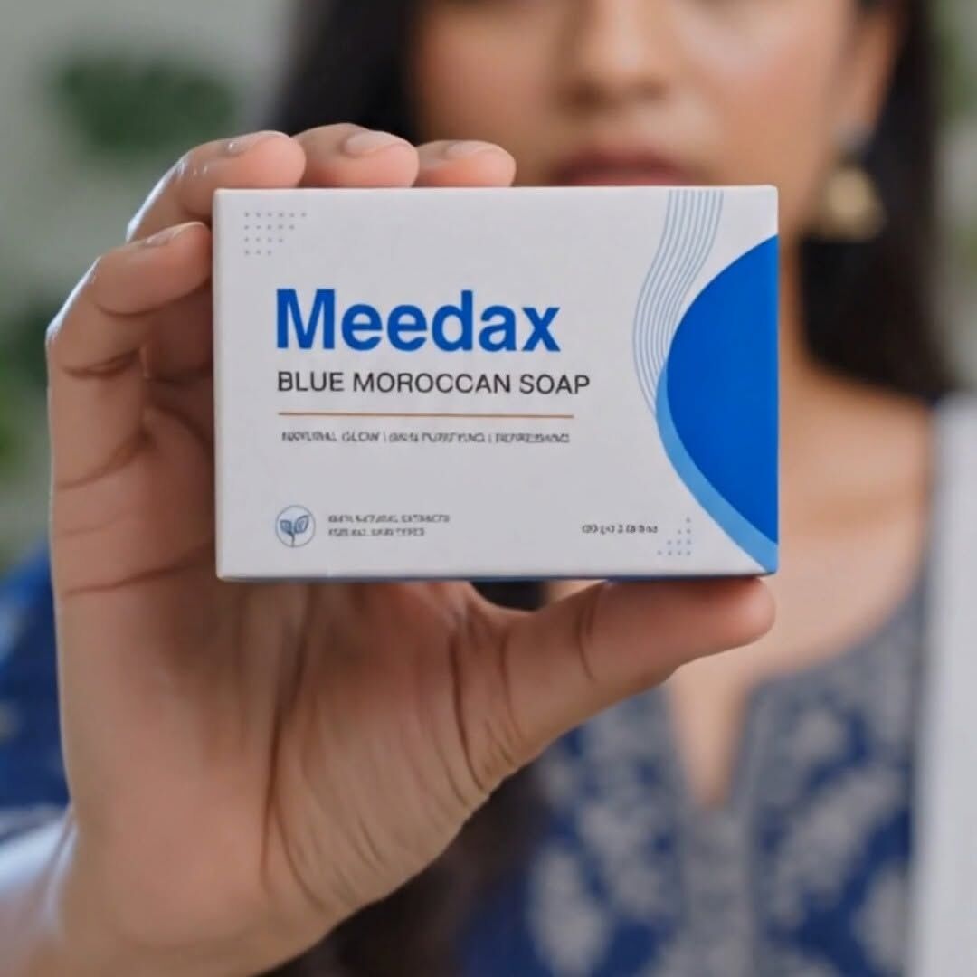 Blue Moroccan Soap By Meedax (100g) video 6