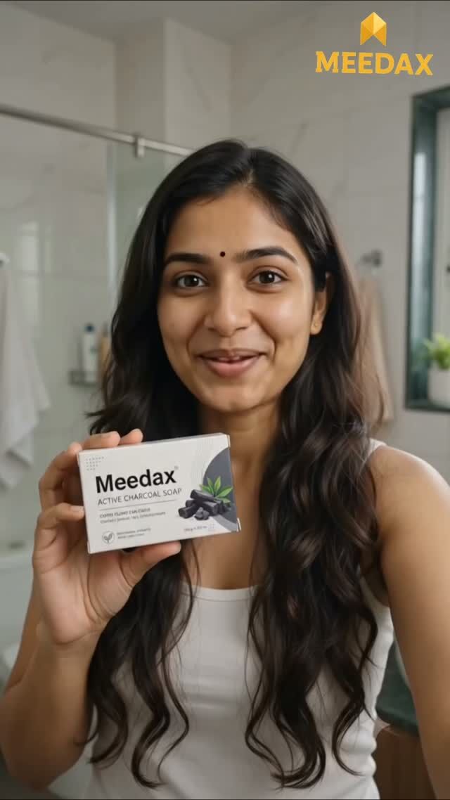 Charcoal Soap by Meedax (100g) video 7